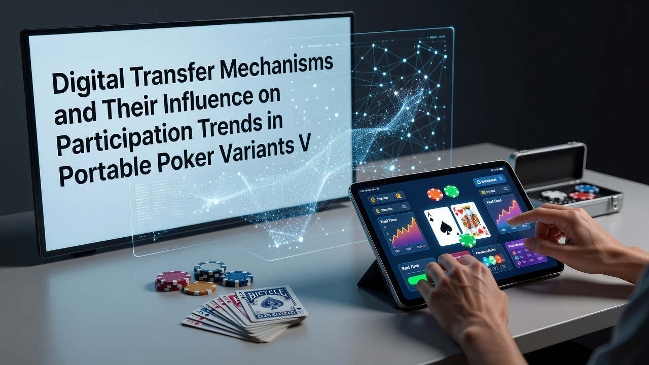 Chart showing participation trends between portable poker and mobile lottery platforms