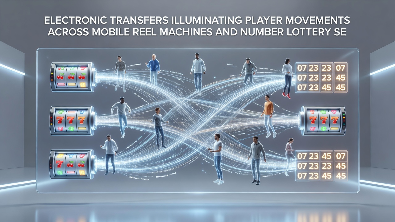 Analytics view showing player fund movements between slot games and lottery purchases
