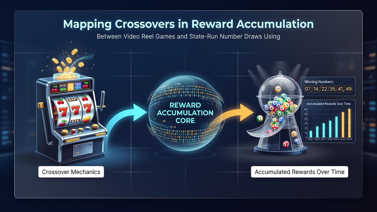 Chart illustrating crossover reward flows between slots and state-run draws