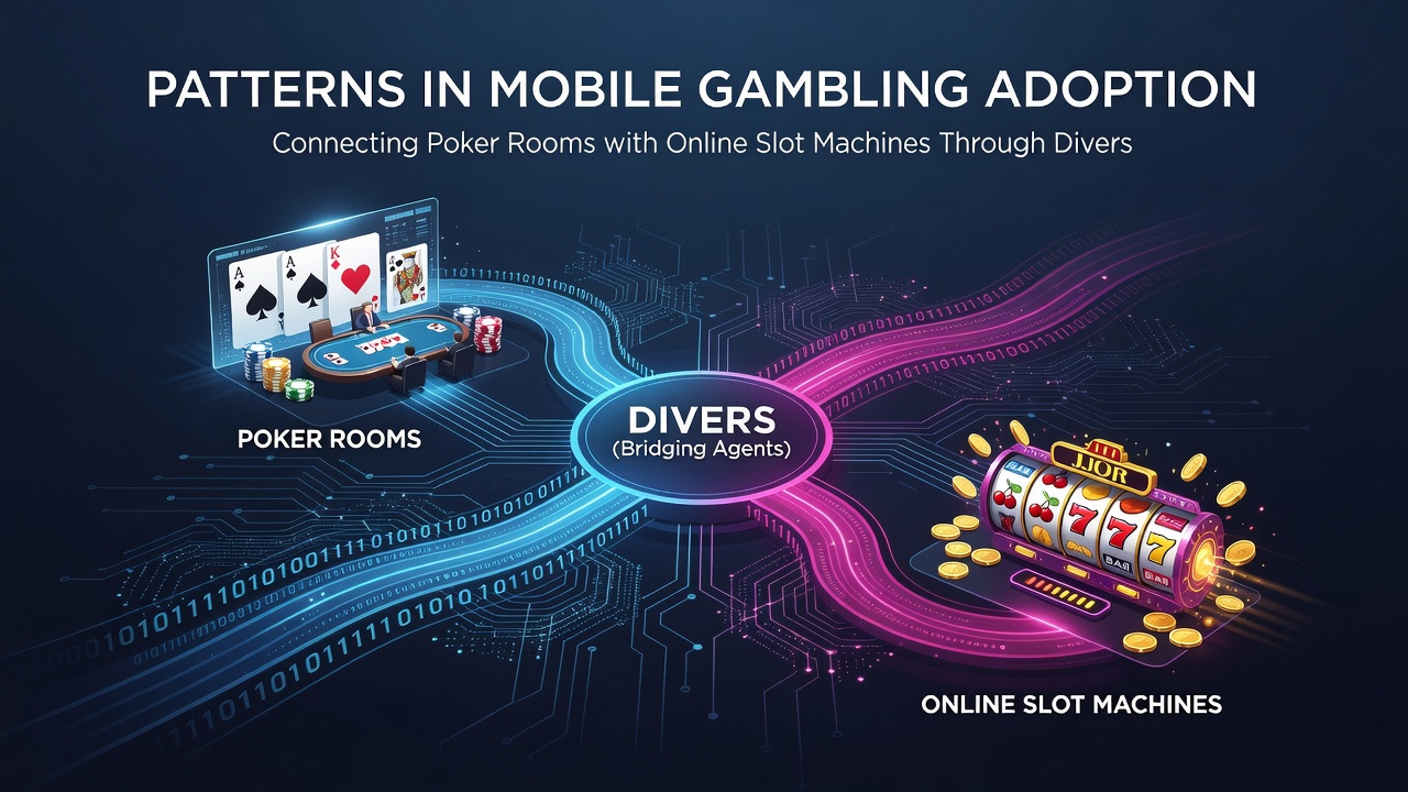 Chart illustrating payment method usage linking poker and slots in mobile apps