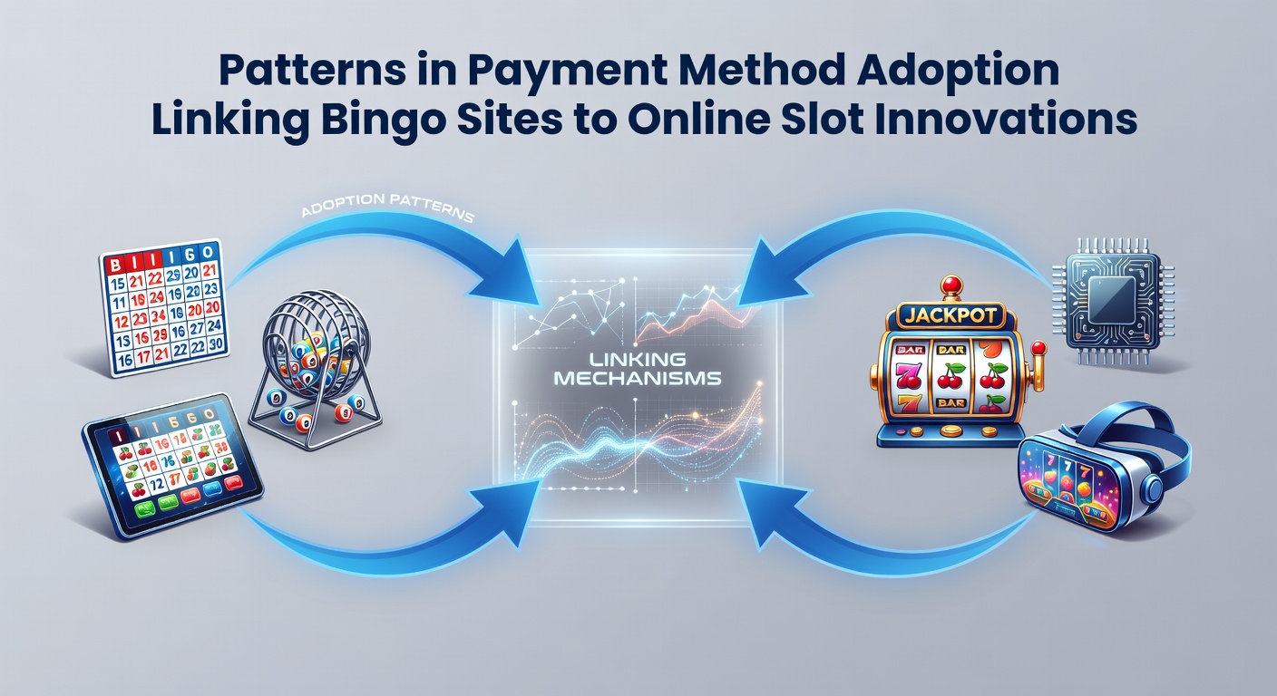 Illustration showing digital payment flows connecting bingo platforms with slot game interfaces